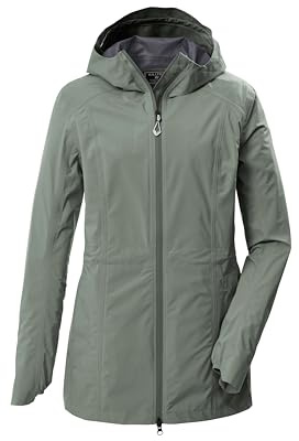 killtec Damen Funktionsjacke/Regenjacke wasserdicht mit Kapuze