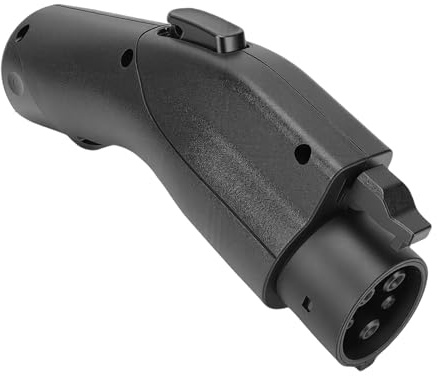 Tbest J1772 Ladeadapter, EV-Ladeadapter, Hohe Ausgangsleistung, Schwarz, Tragbarer Elektroauto-, Ersatz für Ioniq 5 6 Limited