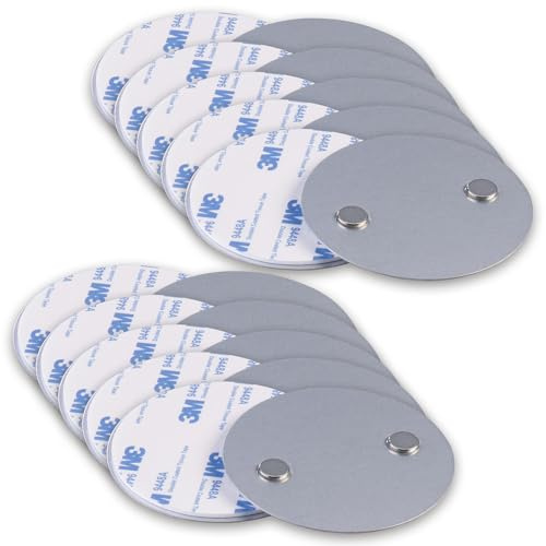 VisorTech Rauchmelderbefestigungen: 10er-Set Rauchmelder-Magnethalter mit extra-starken 3M-Klebpads (Rauchmelder-Magnethalterung, Magnetplatten)