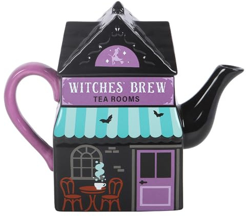 Witches' Brew Tea Room Teapot | Novelty Kitchen Decor | Ceramic Pot