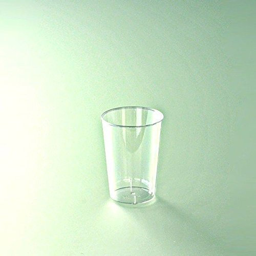 Fêter et recevoir 40 Verres Ronds Plastiques RÉUTILISABLES 10CL Transparent
