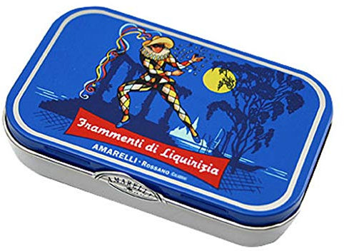 Amarelli Arlecchino - Liquirizia Dura all'Anice 40g - Gusto Intenso e Speziato, Confezione Artigianale Italiana