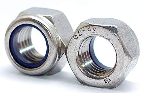 Sicherungsmuttern M16 DIN 985 5 Stück Edelstahl V2A Klemmmuttern Stopmuttern