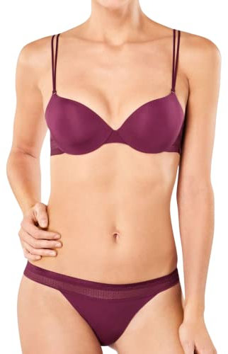 Sloggi Damen Halbschalen BH S Silhouette WHP, Violett (Bordeaux 3748), Gr. 70B