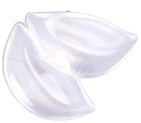 Cuscinetti per il seno Push-up adesivi petto in silicone 3D Inserti imbottiti per il seno Imbottitura per il seno (Color : Transparent)