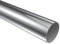 Interdeco Rohr Chrom-farbig in 28 mm Ø, aus Metall für Gardinenstangen, 200 cm