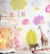NEWROOM Kindertapete bunt Eule Igel Kinder Papiertapete weiß Papier Kindertapete Kinderzimmer Babytapete Babyzimmer