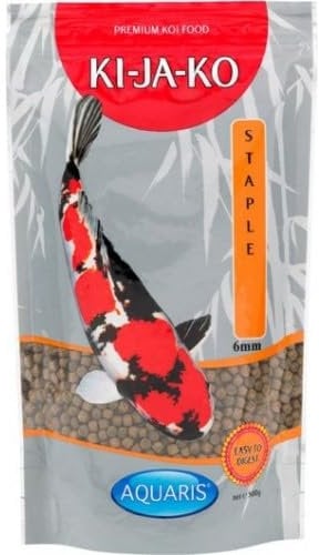 KI-JA-KO Staple Koi-Futter 3 kg / 6 mm Schwimmende Pellets, Ganzjahresnahrung mit Vitaminen & Mineralien für optimale Gesundheit
