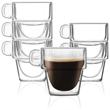 Vialli Design Senso 7435 doppelwandige Gläser, 150 ml, 6 Stück