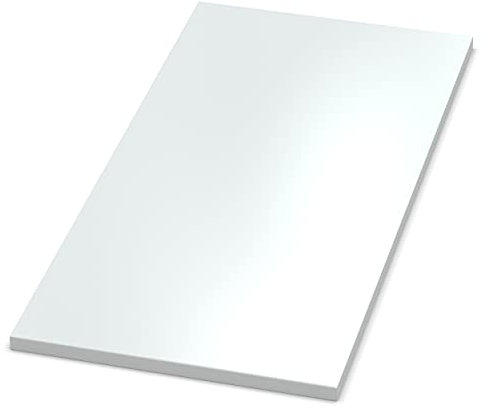 AUPROTEC Tischplatte 19mm weiß 1000 mm x 500 mm Holzplatte melaminharzbeschichtet Spanplatte mit 2mm ABS Kante Auswahl: 100x50 cm