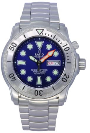 RATIO Free Diver Helium-Safe Automatic 1068MD96-34VA-BLU 1000M Men's Watch
