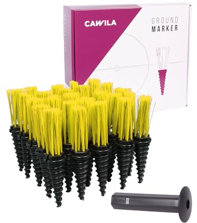 Cawila Einmesshilfe Pitch 25er Set, Markierungshilfe für Fußballplätze