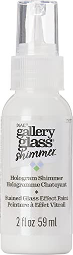 Gallery Glass Hologramm Buntglasfarbe, 59,1 ml, brillante schimmernde Oberfläche, perfekt für einfach aufzutragen, DIY Kunst und Handwerk, 19687