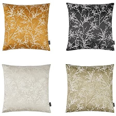 Proflax Kissenhülle Kissenbezug Samantha 45x45 cm 40x60 cm (40 x 60 cm, Black)