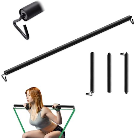 Prebene Widerstandsbandstange, 67,1 cm oder 100,1 cm, Trainingsstange für Fitness, tragbares Gewichtheben, Anzug für Heimübungen, Widerstandsband-Training