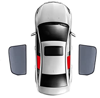 Auto-Sonnenschutz-Visier für VW Passat B8 Variant 2015-2022, benutzerdefinierter Frontscheiben-Vorhang, Rückseite, Sonnenschutz, Schwarz,A-Black-2PCS Rear