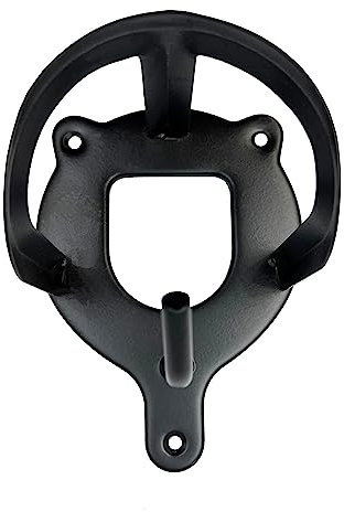 JA Horse Trensenhalter aus Metall für Pferde, Reitstall, Sattelkammer (3 Stück, schwarz)
