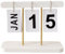 Eleganter Tischkalender Kalender Löcher Holz Bürokalender Rustikales Für Die Verwendung in Der Schule Zu Hause Oder Im Büro