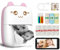 JEPEErbz Mini Printer for iPhone, Sticker Printer, Mini Thermal Printer Portable, Sticker Maker Machine (Pink)