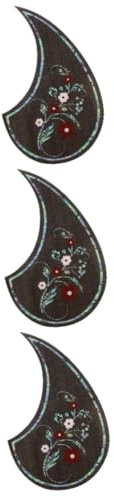 Toyvian 3piezas Protector Autoadhesivo Para Guitarra Pegatina Decorativa De Golpeador Creativa Diseño Floral Para Guitarras De Resistente Rayaduras y Fácil De Instalar