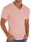 Sailwind Men's Polo Shirts Zip Classic Stretch Slim Fit T Shirts Casual&Work (Washed Red, M)