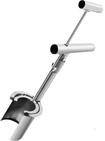 Herramienta para plantar bulbos, mango largo, herramienta para plantar bulbos, plantadores de bulbos de acero inoxidable, trasplantador de bulbos para jardinería, para cavar agujeros