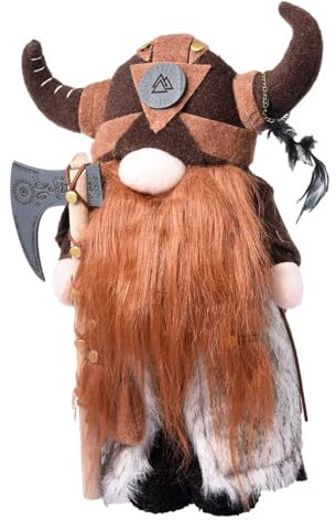 Wikinger-Krieger-Zwergpuppe, nordische Wikinger-Zwerge, Plüschtiere, Wikinger-Zwerge, Krieger, Stofftiere, nordische Geister-Zwerge, Plüschpuppen, niedliche Zwerge, Plüsch, gesichtslose Puppen