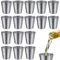 16 Stück Edelstahl Becher, Schnapsbecher, Stanley Flachmann, Camping Becher, Schnapsgläser, Flachmann Shotbecher Tragbar Metallbecher für Outdoor Urlaub (30ml)