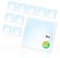 Xtend EcoLight 10x LED Panel 62x62cm 6000K Tageslichtweiß 25W Rasterleuchte 3500lm flimmerfrei energieeffizent LED Deckenleuchte BLe2.0