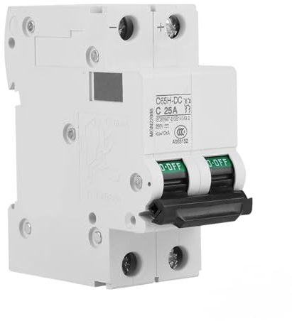 Jadeshay PV Sicherungsautomat DC 250V 40A 2 Polig C65H-DC Solar Leitungsschutzschalter DC Trennschalter Schutzluftschalter Schutzschalter für Photovoltaik-Systeme