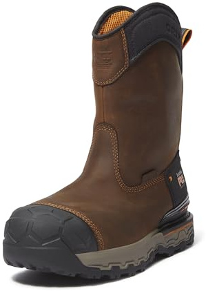 Timberland PRO Men's Boondock Ultralight Pull-On Composite Safety Toe Waterproof Industrial Work Boot, Medium Brown, 11.5 Wide