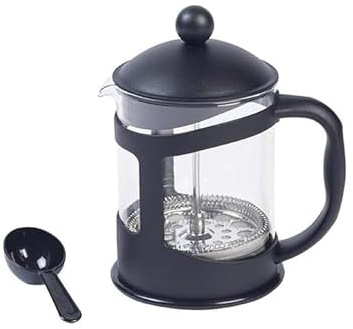 NIEVAN French Press Coffee Maker 600ml (20oz), 4 Cup Glass Cafetiere | Stainless Steel Filter, Heat Resistant Coffee & Tea Press