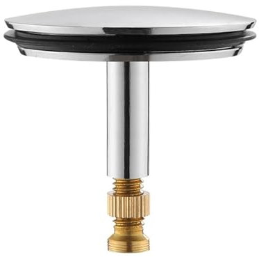 Pop Up Bath Plug - Adjustable Bath Plug Replacement, Universal Sink Stopper for Kitchen & Bathroom Washbasin, Anti-Clogging Pop-Up Drain Plug with Sealing Ring (44mm)