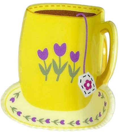 Einzigartige Haarspange mit Kaffeetassen-Druck, leicht, langlebig, Acryl, stilvolles Haar-Accessoire
