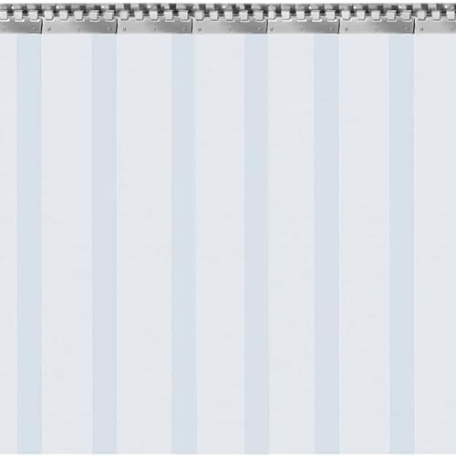 AGLZWY PVC Lamellenvorhang Streifenvorhang, 90 x 210 cm, Standard, transparent, wasserdicht Industrievorhang Vorhang für Kühlhäuser, Lagerhallen und Supermarkt