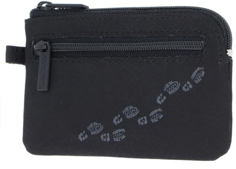 Oxmox Schlüsselmäppchen New Cryptan Keyholder Footsteps Print Grey Black schwarz