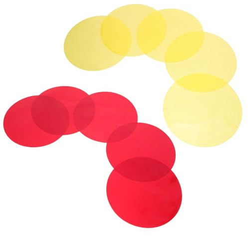 GLEAVI 10 Farbige Selbstklebende Lichtfilter Folien für LED Leuchten Transparente Farbkorrekturfolie für Lampen Strahler und Fotostudio Blitzgeräte Warmes Licht Langlebig Vielseitig
