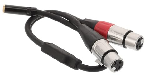 Healifty Xlr Audiokabel Adapter Splitter Y-form, 30cm, Schwarz
