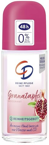 CD Deo Roll-On Bio-Granatapfel | Ohne Aluminiumsalze | 50 ml | 48 h zuverlässiger Schutz vor Körpergeruch.
