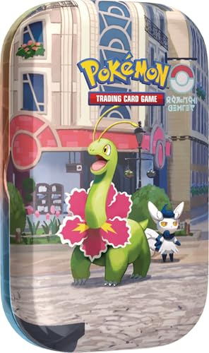 Pokémon-Sammelkartenspiel: Mini-Tin-Box Illumina City: Meganie & Psiaugon (2 Boosterpacks, 1 Bildkarte und 1 Stickerbogen)
