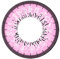 Matlens – EOS Farbige Kontaktlinsen mit Stärke circle lenses rosa pink J-203 2 Linsen 1 Kontaktlinsenbehälter 1 Pflegemittel 50ml -100