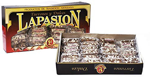 LAPASION - Turrón de chocolate con almendras en porciones | 2,5kg