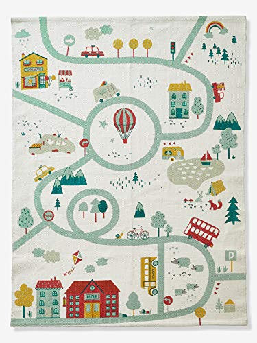 Vertbaudet Kinder Spielteppich,Joliville wollweiß ONE Size