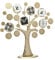 Philip Whitney Magnetischer Metall-Bilderrahmen mit Stammbaum, 20 x 18 cm, Gold, 50.8 cm hoch x 45.7 cm breit