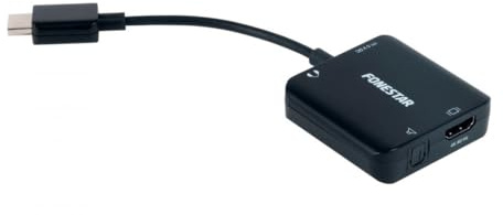 FONESTAR FO-442HA Audio-Extraktor für HDMI Optik SPDIF TOSLINK und Klinkenstecker 3,5 mm