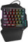 Bewinner Einhändig Gaming Tastatur, Bunte Backlit Professionelle Spiel-Tastatur mit Multi Media Tasten Keyboard für 2000/XP/ME/08.07 für Vista für Androed für Linux