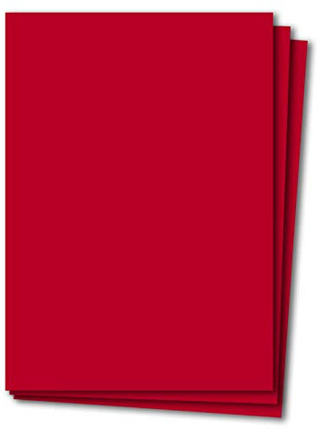 Glüxx Agent 50 Blatt Tonkarton DIN A4 - Rot - 240 g/m² Dicker Bastelkarton - 21,0 x 29,7 cm Pappe zum basteln für Fotoalbum Menükarte Bedruckbar DIY kreativ Sein