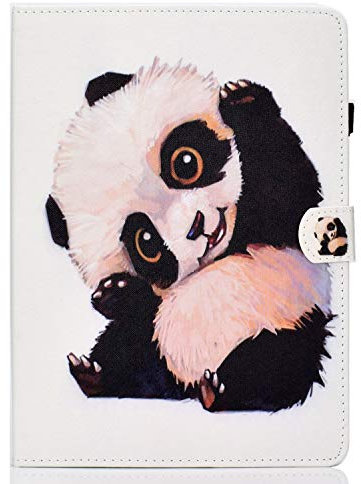 Succtop Custodia per Galaxy Tab A7 10.4 pollici 2020, Folio Flip PU Custodia in Pelle Cover Galaxy Tab A7 Portapenne Stand Portafoglio Protettivo Tablet Samsung Galaxy Tab A7 T500/T505/T507, Panda