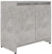 vidaXL Badezimmerschrank Waschbeckenunterschrank Waschtischunterschrank Badschrank Kommode Badmöbel Schrank Betongrau 60x33x61cm Holzwerkstoff