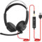 BINNUNE USB Headset with Microphone for Laptop PC Cell Phone Zoom Conference Call Centre, Wired Headphones with Noise Cancelling Mic 3.5mm Jack